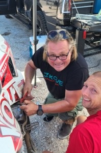 Franky bei der Arbeit