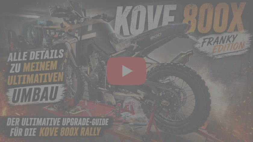 Thumbnail für YouTube Video über KOVE 800X Franky Edition