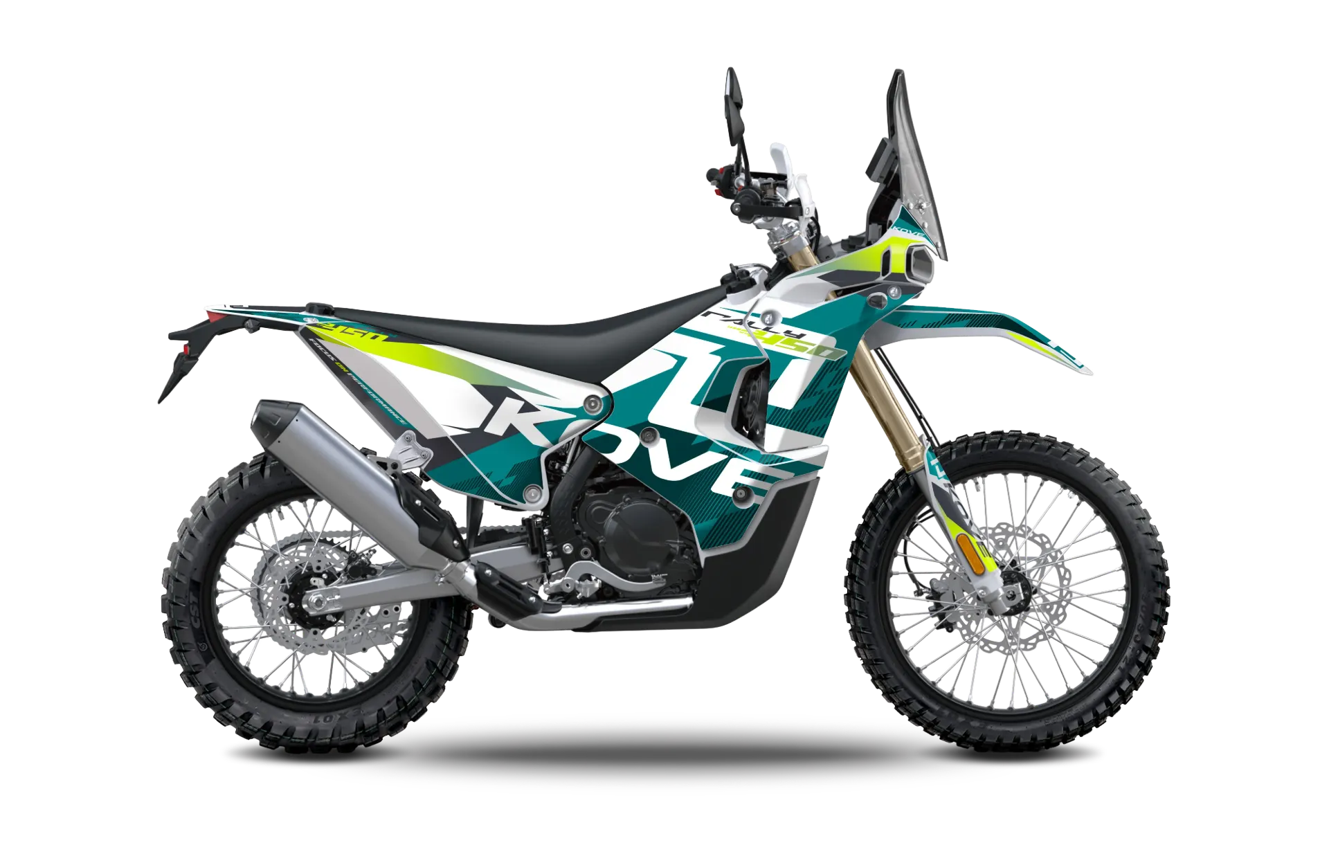 KOVE 450RALLY - Modell 2026 (Grün, High (96 cm), YU-AN)